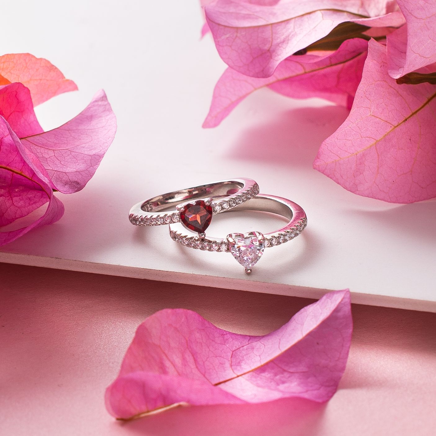 VALENTINE'S SPECIAL-Penelope S925 Sterling Silver Ring in Cubic Zirconia -  Chamathka Jewellers